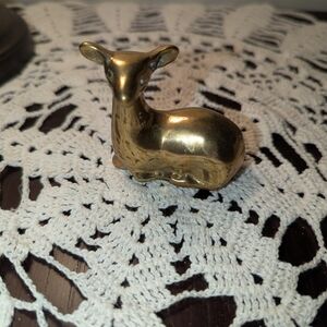Charming Brass Deer Figurine